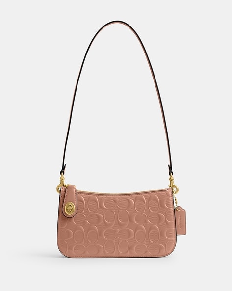 Buy Coach Penn Mini Shoulder Bag | Pink Color Women | AJIO LUXE 
