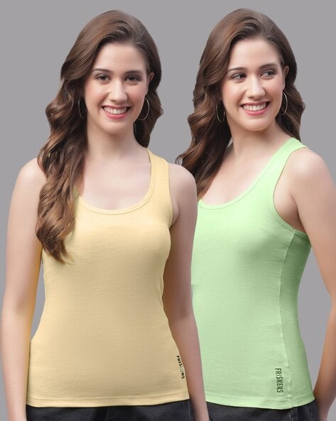 Buy Get In Shape Pack of 2 Tank Top Slimming Vest for Women (GIS15) Online  at Best Price in India on