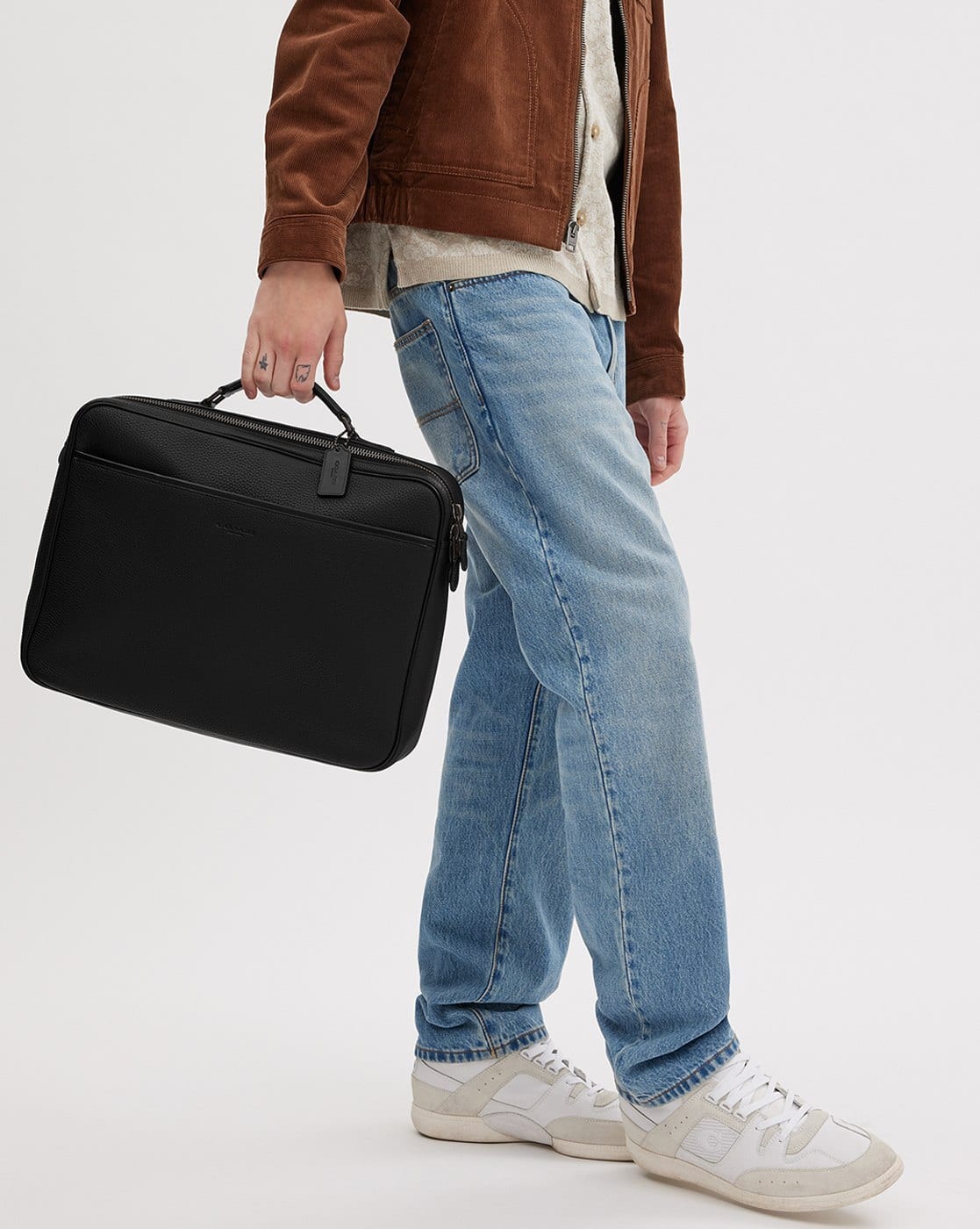 バッグ COACH 2way leather briefcase business A4 COACH（コーチ） バッグ 2WAYビジネスバッグ ブリーフケース ブラック