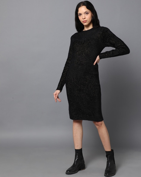 Madame Women Shimmery Sweater Dress