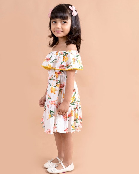 Girl's Off shoulder Dress - A.T.U.N.