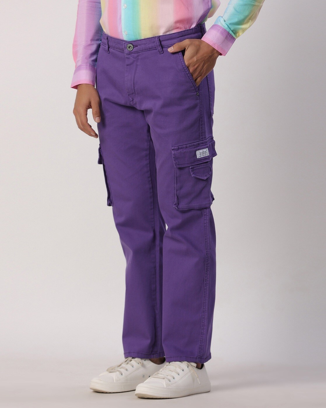 Buy Purple Trousers & Pants for Men by Tistabene Online