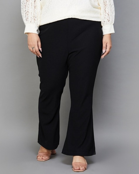 Mid-Rise Straight Fit Pants