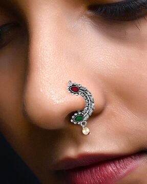 Oxidised Non Pierced Nose Pins at Rs 100, Nose Pin in Jaipur