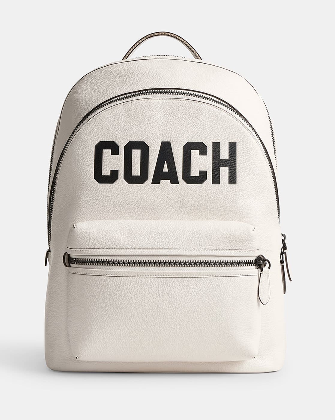 Buy Coach Graphic Print Charter Backpack | Chalk Color Men | AJIO LUXE