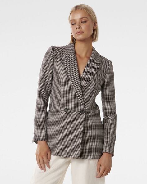 Forever new check blazer best sale