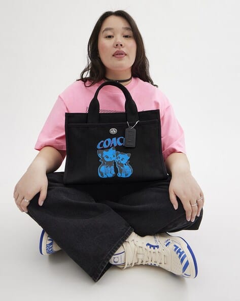 Buy Coach The Lil Nas X Drop Cargo Large Tote Bag | Black Color