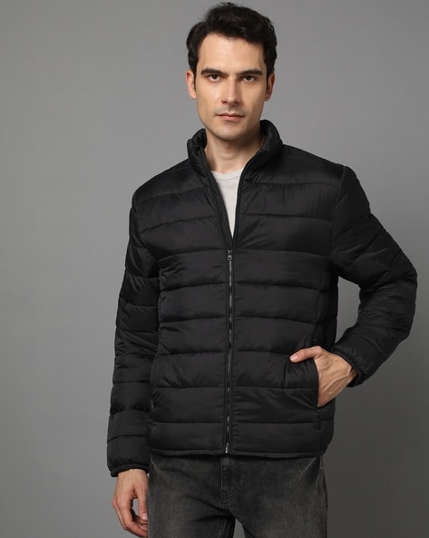 Buy CELIO Red Solid Cotton Straight Fit Men's Casual Jacket | Shoppers Stop