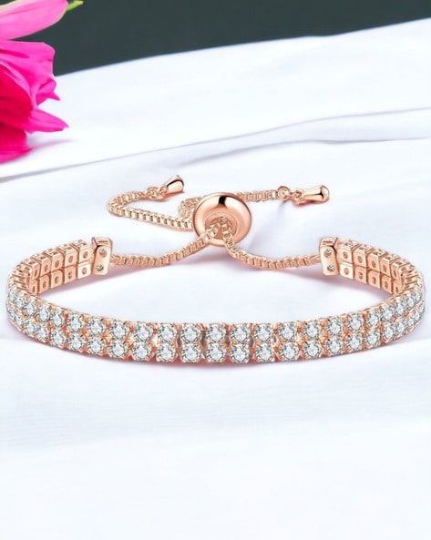 Buy Jewels Galaxy Golden Flexible fit Bracelet - Set of 4 Online At Best  Price @ Tata CLiQ