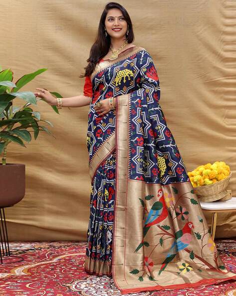 Buy Beautiful Light Blue Art Silk Printed Saree Online In India At  Discounted Prices