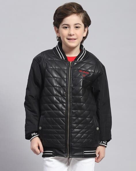 MONTE CARLO Boy Quilted Jacket with Zip Closure
