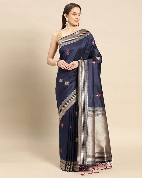 Buy Pink Sarees for Women by SATRANI Online | Ajio.com