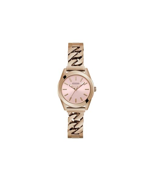 Buy GUESS Water-Resistant Analogue Watch-GW0653L2 Rose Gold