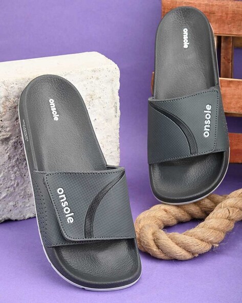 Buy Grey Flip Flop Slippers for Men by ONSOLE Online Ajio