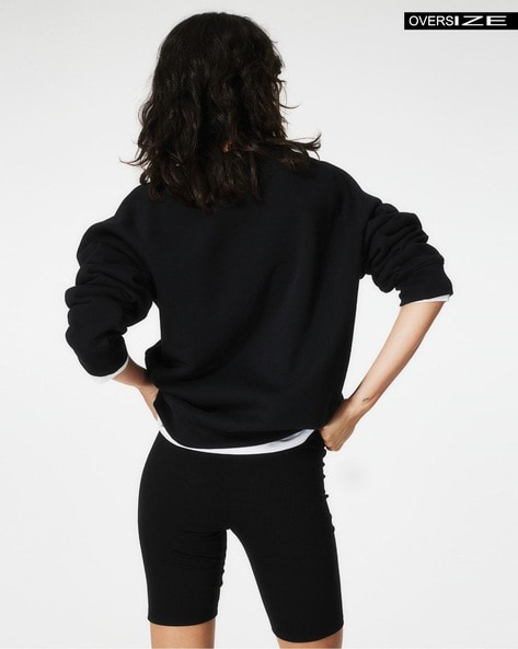 Buy Black Sweatshirt & Hoodies for Women by MISCHIEF MONKEY Online