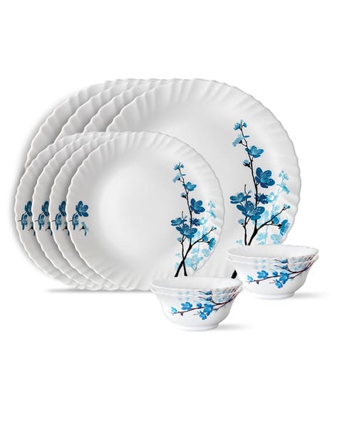 Floral Print 12-Piece Dinner Set