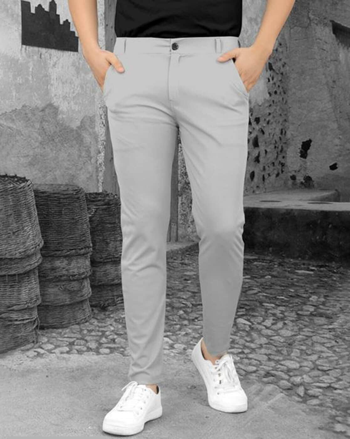 Buy SKYBLUE Trousers & Pants for Men by Haul Chic Online | Ajio.com