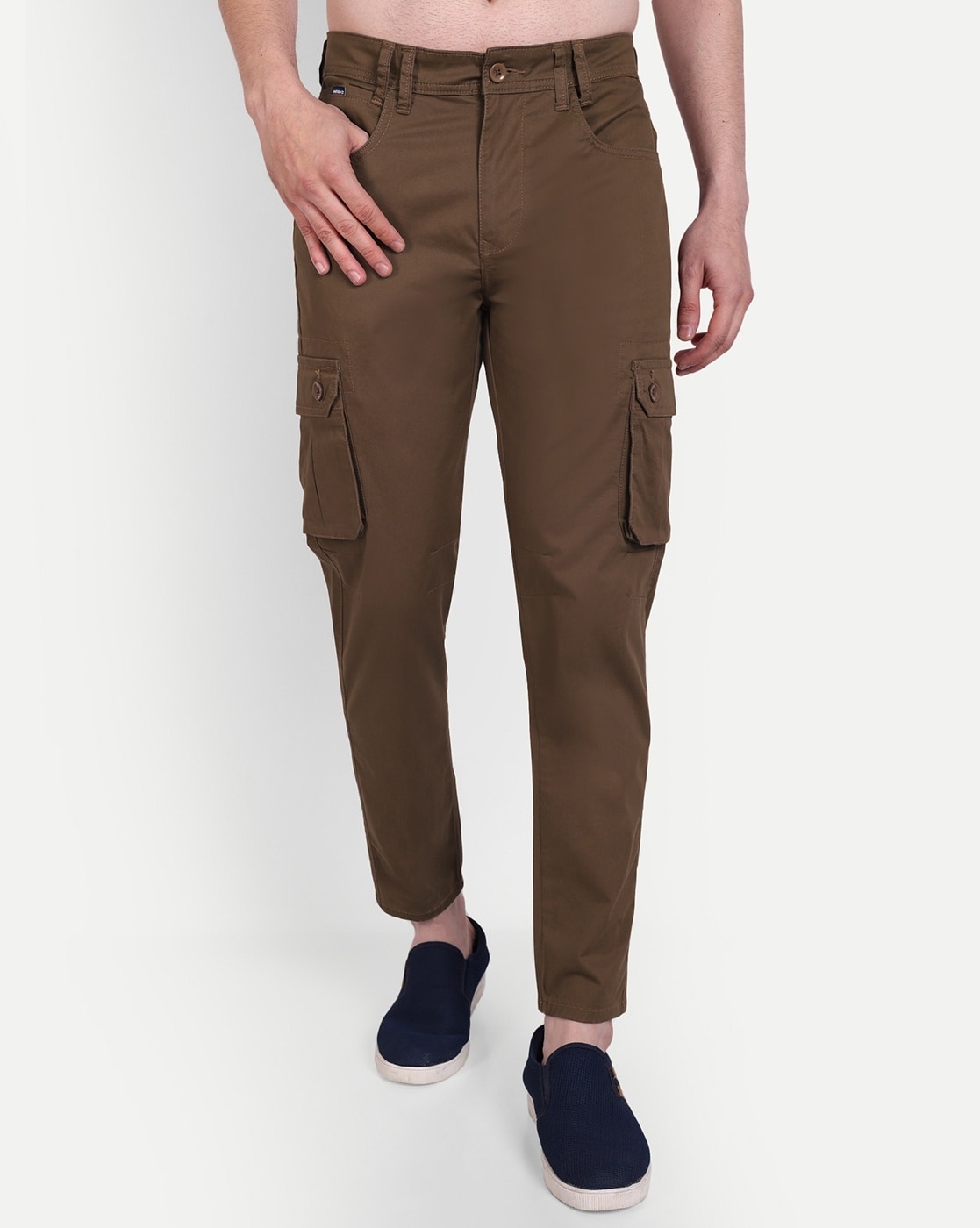 Buy Men Casual Cargo Jogger, Men's Regular Cargo Pants, Men 's Solid Full  Length Cargo Pants. Beige at Amazon.in