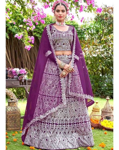 Wine Color Kanjivaram Pattu Silk Designer Lehenga Choli – TANHAI