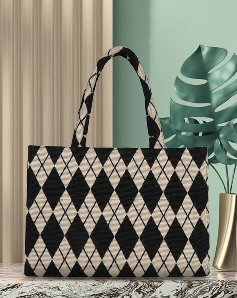 Geometric print cheap tote bag