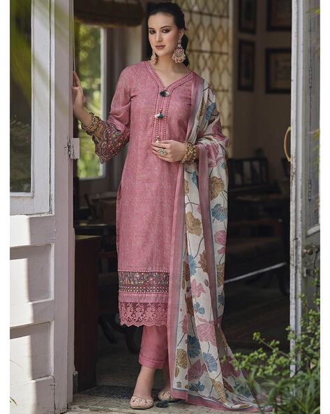 Light pink pintuck kurta and pants - set of two by Chappai | The Secret  Label