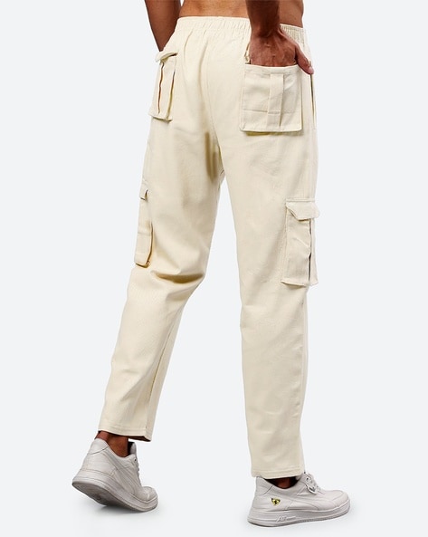 Buy Nuon White Relaxed Fit Cargo Pants from Westside