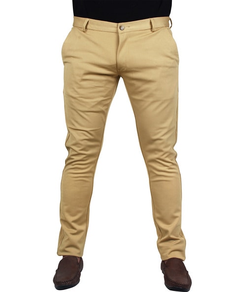 Buy Coffee Trousers & Pants for Men by BLACK DERBY Online | Ajio.com