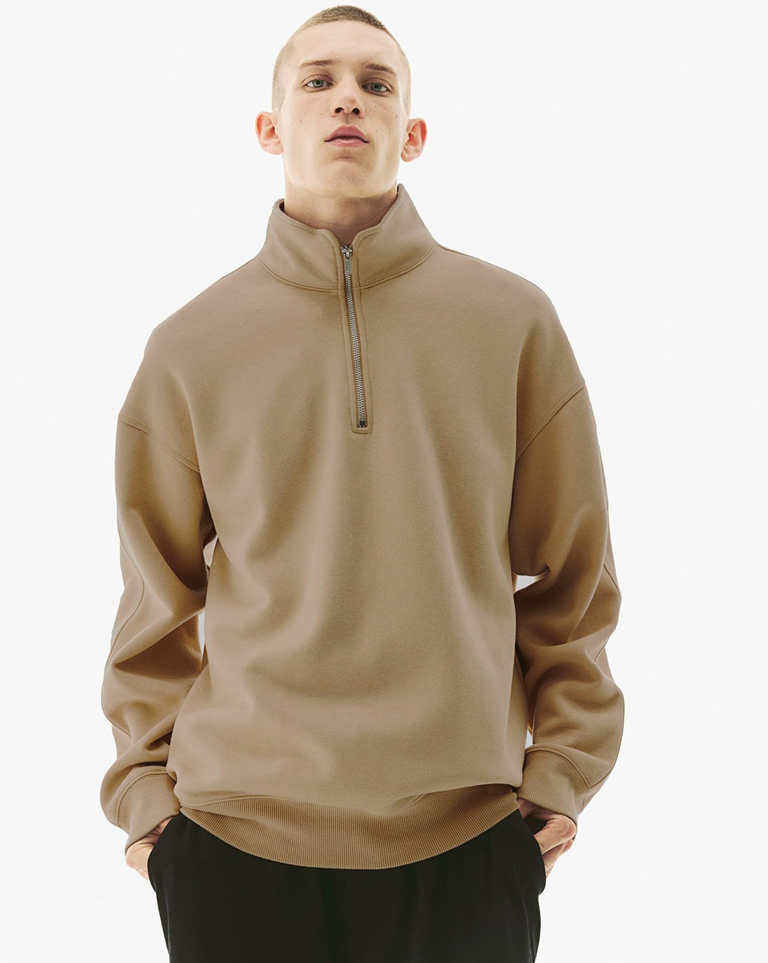 Beige discount half zip