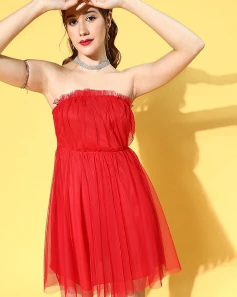 Buy Red Dresses for Women by U & F Online | Ajio.com