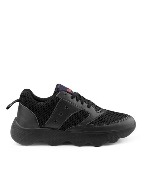 WOAKERS Men Knitted Lace-Up Shoes