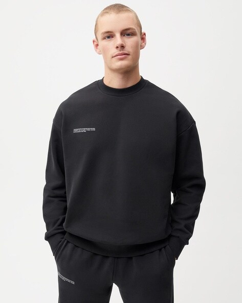 Buy Pangaia 365 Midweight Sweatshirt, Black Color Men