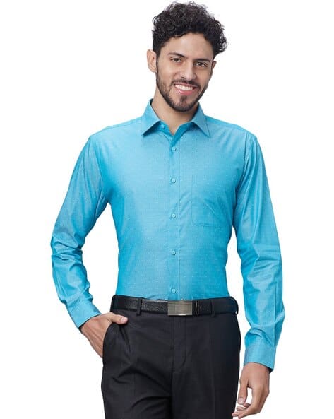 Buy Blue Shirts for Men by RAYMOND Online