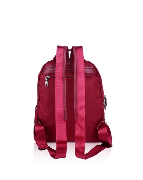 Ladies red online backpack