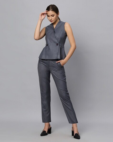 Buy Grey Suit Sets for Women by Campus Sutra Online | Ajio.com