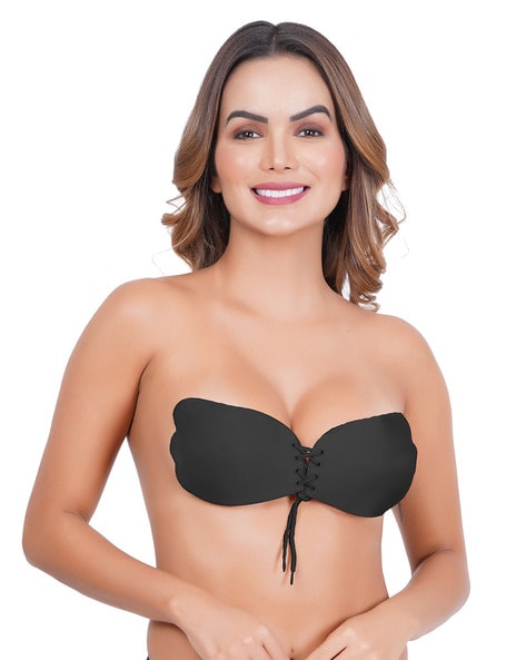 Push-Up & Lace-Up Stick-On Chicken Cutlet Bra
