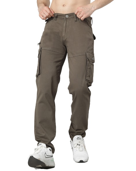Men's Tall Fixed Relaxed Fit Twill Cargo Pants | boohoo