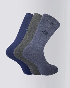 usoxo Pack of 3 Men Mid-Calf Length Socks-picture-31