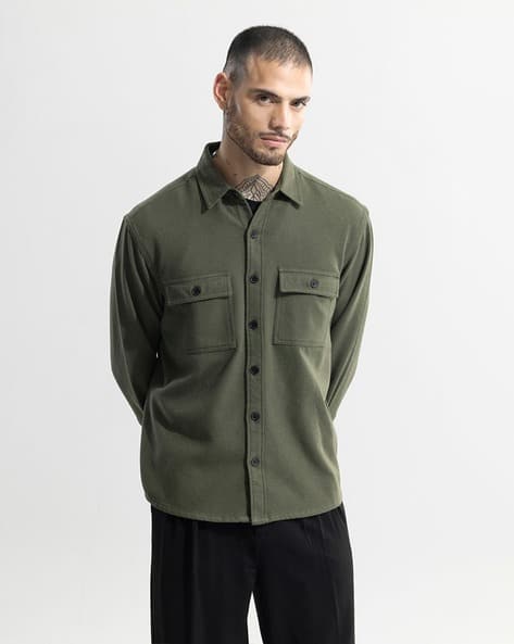 Clyster Relaxed Fit Shirt with Flap Pockets