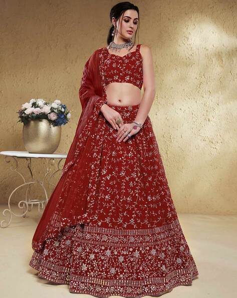 Buy online Self Design Lehenga Choli With Dupatta from ethnic wear for  Women by Anara for ₹799 at 76% off | 2024 Limeroad.com