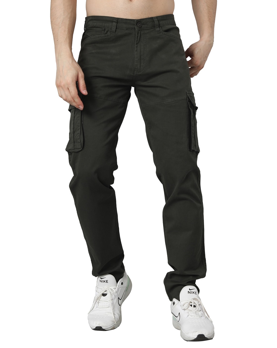 Buy Charcoal Grey Track Pants for Men by Teamspirit Online | Ajio.com