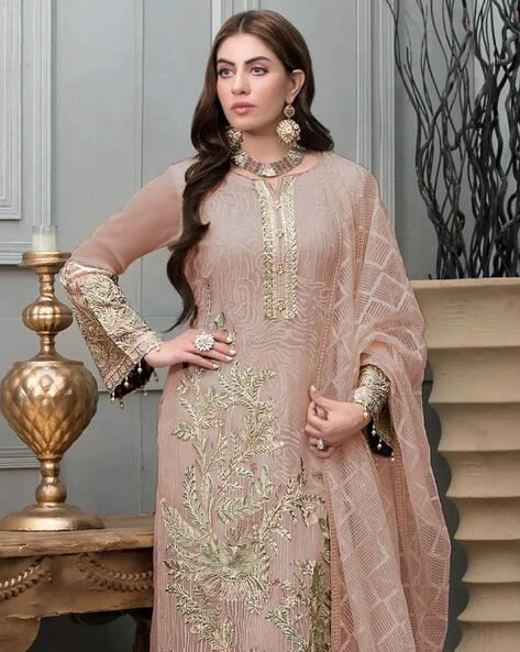 Buy Grey Dress Material for Women by KIMISHA Online | Ajio.com