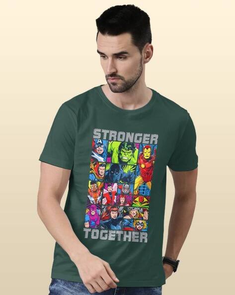 Buy Bottle green Tshirts for Men by MACMERISE Online