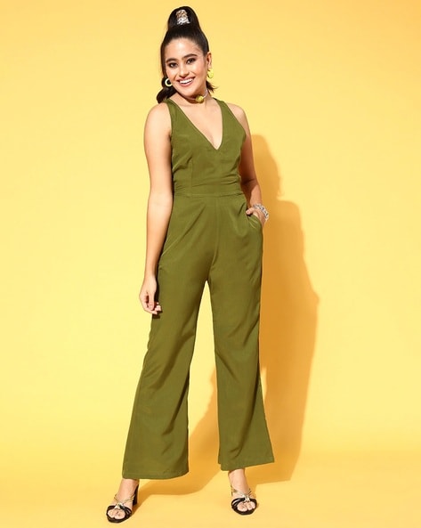 Buy Olive Jumpsuits Playsuits for Women by U F Online Ajio