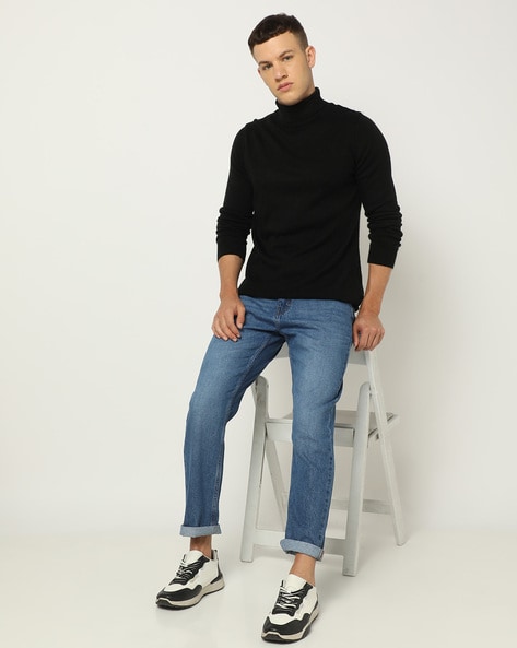 Men Mid-Wash Relaxed Fit Jeans