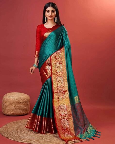 Buy Multicolored Sarees for Women by Ri-wah Online | Ajio.com