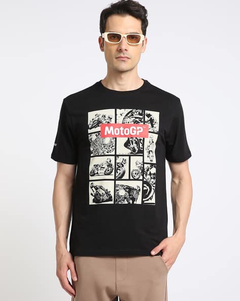 Altheory Sport by AZORTE MotoGP Graphic Print Crew-Neck T-Shirt