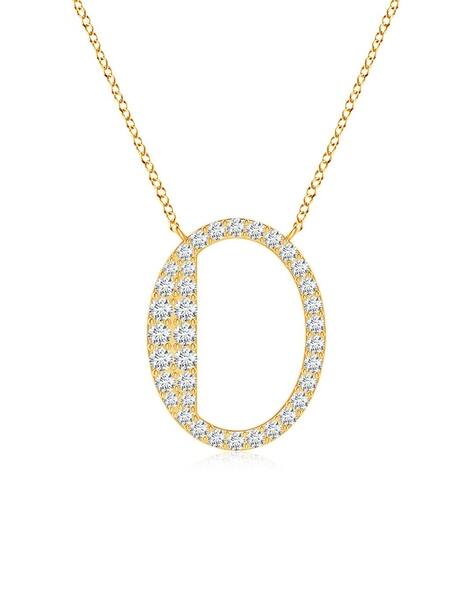 Angara Natural Diamond Initials Pendant Necklace for Women, Girls in 14K Rose Gold (Grade-HSI2 | 1.5mm) April Birthstone Jewelry Gift for Her 並行輸入 Buy White Gold Necklaces \u0026 Pendants for Women by Angara Online