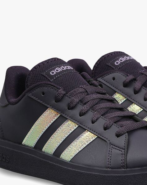 Adidas grand court black and outlet gold