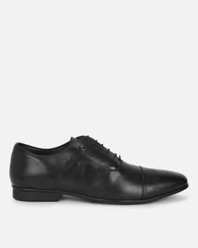 Men Round-Toe Leather Oxfords-image-14
