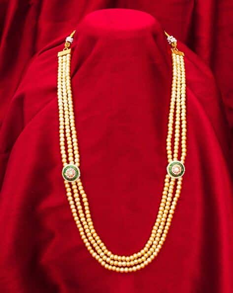 Bevogue Women Gold-Plated Beaded Necklace